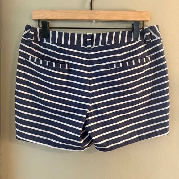 Nike Blue and White Athletic Shorts with Stripes - Picture 2 of 9